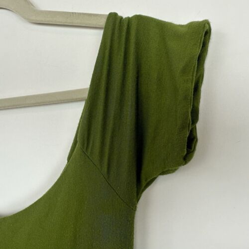Maternity Photo Shoot Dress Gown Off Shoulder Maxi Photography Green M-L - Picture 8 of 13