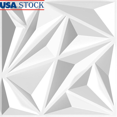 33 Pack 3D Wall Panels Interior Decor Textured Wall Covering Easy Installation