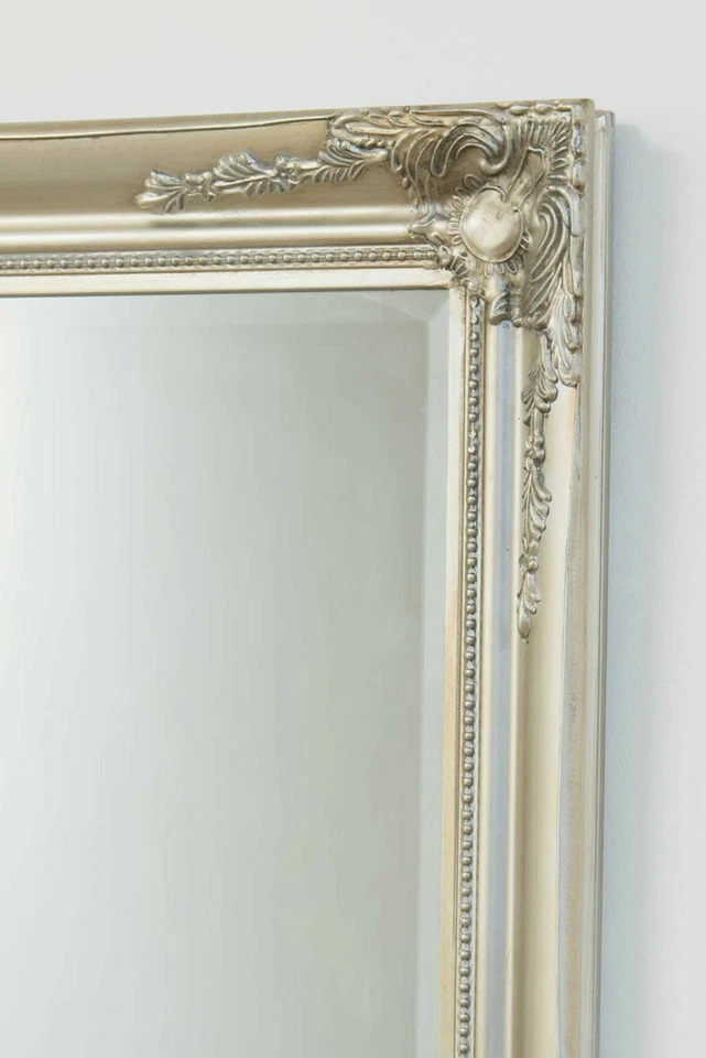 Large Antique Silver Mirror Classic Full Length Ornate 110cm-200cm x 79cm-140cm - Image 2 of 3