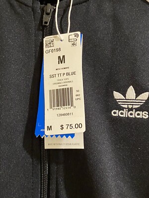 adidas Originals Men's Track Jacket $75 , Size M - Black (GF0198