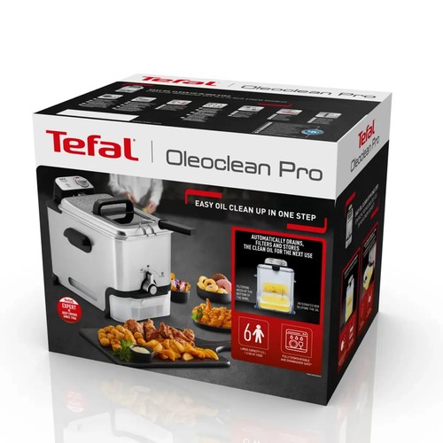 Tefal Oleoclean Pro Deep Fryer FR804140 3.5L Oil Capacity Automatic Filtration eBay