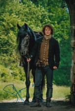 SAM HEUGHAN signed Autogramm 20x30cm OUTLANDER in Person autograph COA