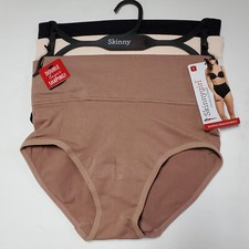 Skinny Girl Double Laye Shapers 3pk Womens Seamless Shaping Briefs 7074 S M L XL