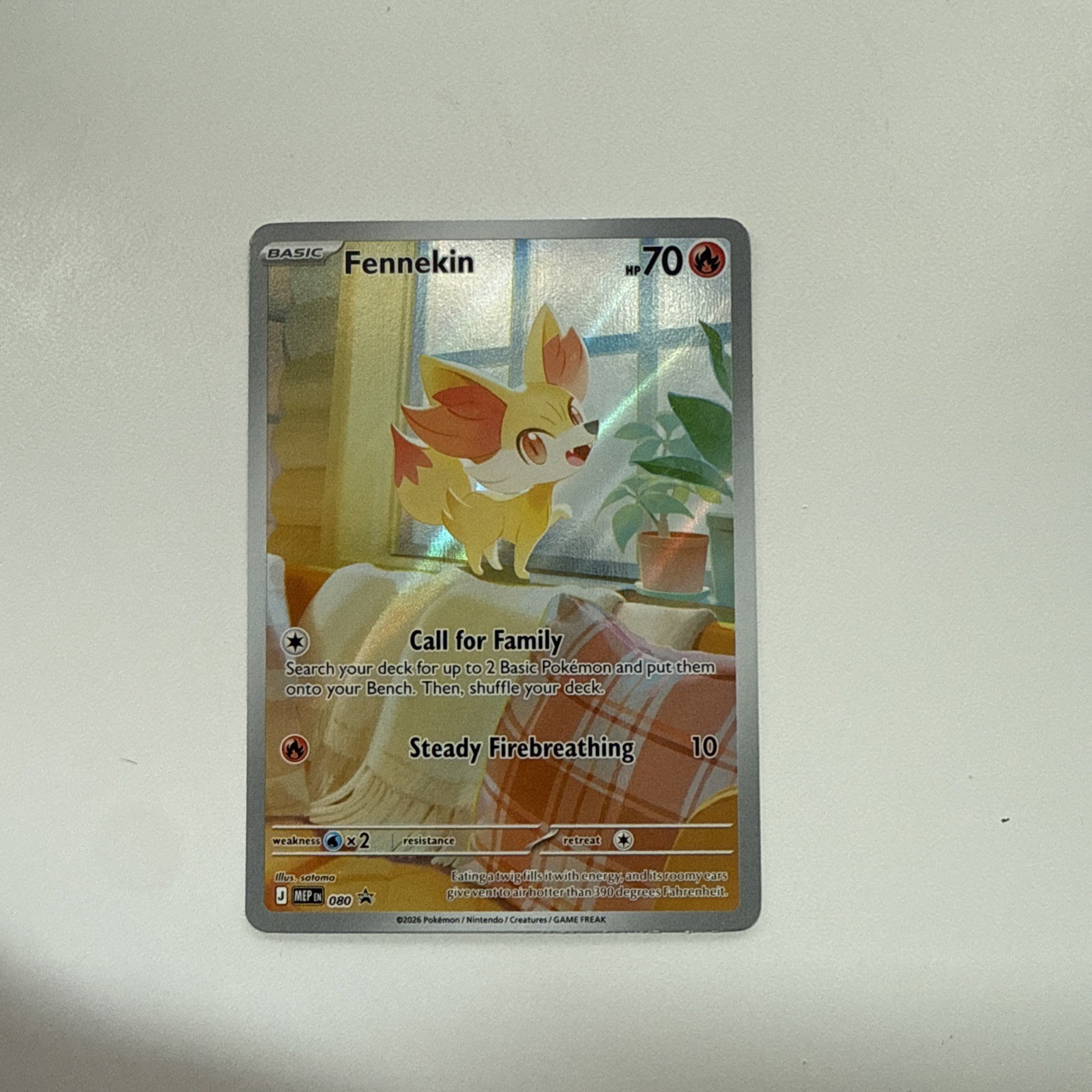 Pokémon TCG Fennekin 080 Promo Pokemon