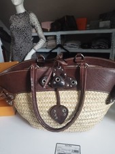 Original Miu Miu By Prada Basket Strohtasche Strandtasche Mit ID