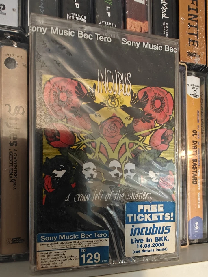 Incubus A Crow Left Of The Murder ** Inc Incubus patch FACTORY SEALED cassette  Foto 2 de 4