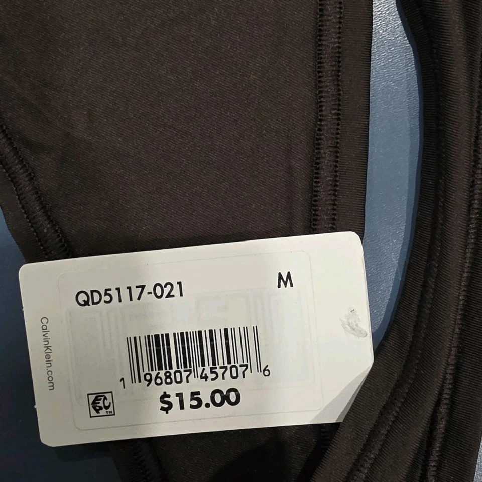 Calvin Klein Mujer Marrón Ideal Elástico Micro Tanga Panty Mediano QD5117 - 2 Pares Foto 3 de 4