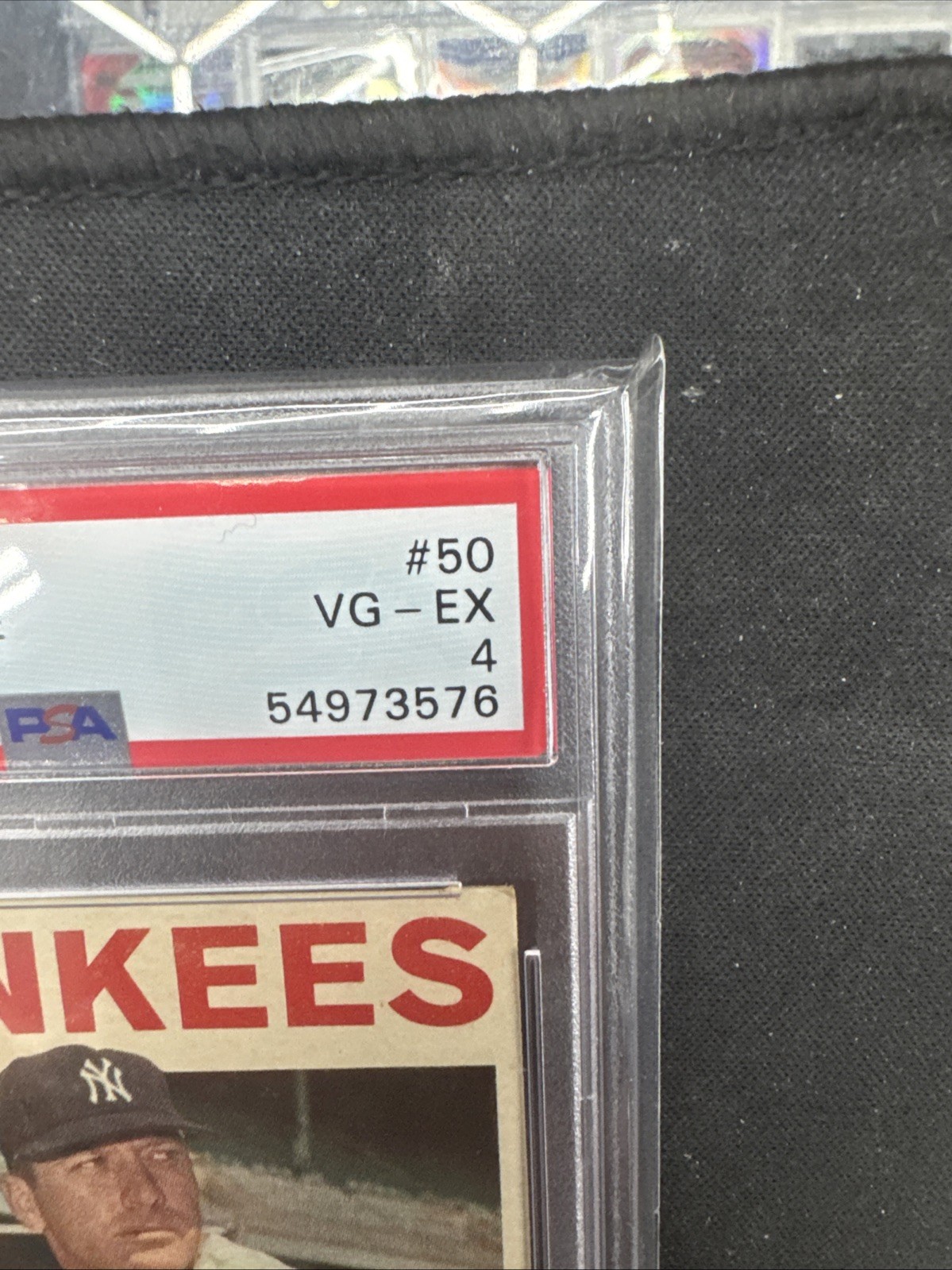 1964 Mickey Manyle Topps PSA 4 Yankees Baseball view 2
