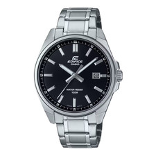 Casio Edifice EFV-150D-1A Analog 42.6 mm Black Dial Stainless Steel Men's Watch