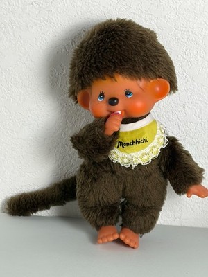 Vintage MONCHHICHI w/yellow bib  Sekiguchi Mattel