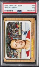 1966 TOPPS USA TEST #31 JEAN BELIVEAU PSA 7