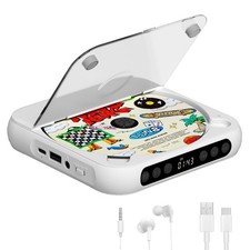 Portable CD Player, Personal CD Player with Bluetooth for Home, Rechargeable ...