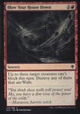 Blow Your House Down - Throne of Eldraine: #114, Magic: The Gathering Lp C286