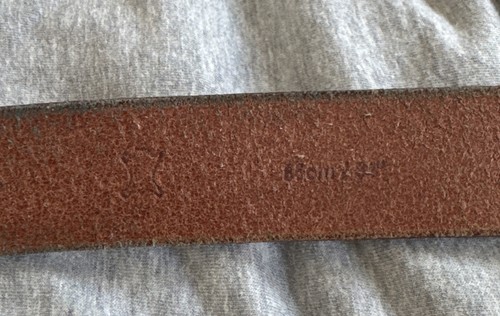 Esprit EDC Ledergürtel 85 Gürtel hell Braun Silber Schnalle Wildleder Blogger - Bild 7 von 7