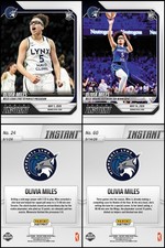 (2) 2026 Panini Instant WNBA Olivia Miles ROOKIE CARDS SP Lynx #24 & #60 RC 🔥