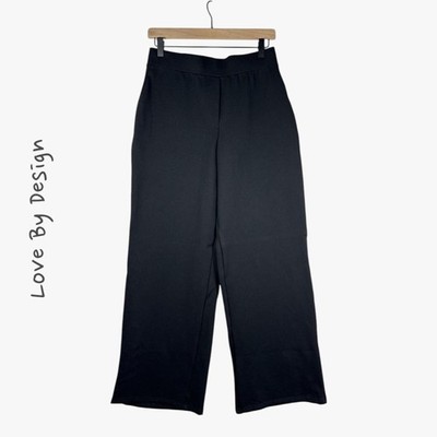Love by Design Women's Workwear Wide Leg Pant in Black Size M Glam