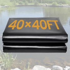 Black HDPE Pond Liner Pond Liners 12 Mil Waterproof Fish Liner For Water Garden