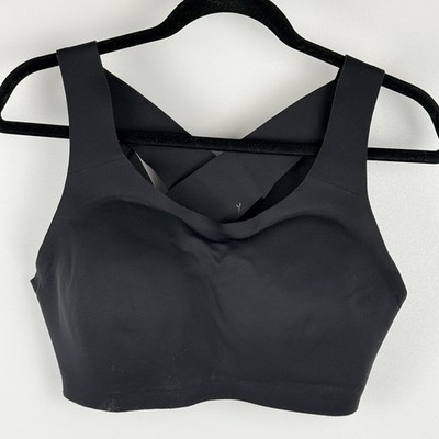 Lululemon Enlite Bra Cross Back 38D Black Athleisure Running High Support