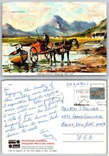 Gathering Seaweed Glengarriff West Cork Ireland John Hinde Postcard 1970s