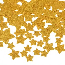 228Pack Glitter Foam Stickers 3 Size Self-Adhesive Star Shape Sticker Gold