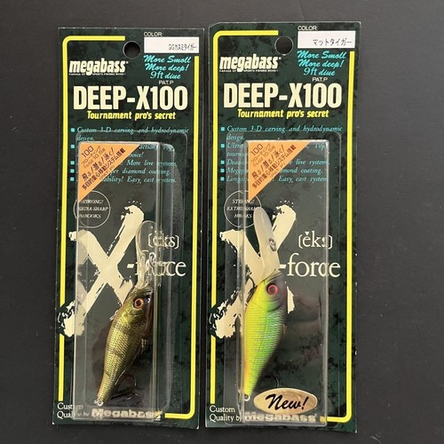 Lot 2 Megabass Deep-X 200T (1/2 Oz) Et 100 (3/8 Oz) - KASUMI TIGER - Japon