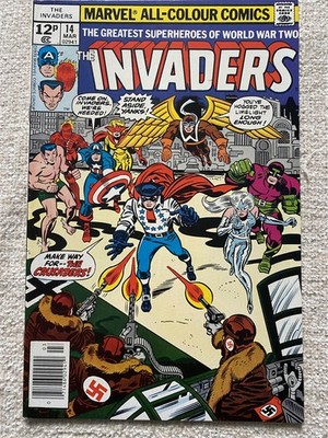 THE INVADERS #14 UK Price Marvel Comics - 1977 VF