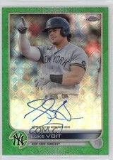 2022 Topps Chrome Logofractor Edition Green Refractor 50/99 Luke Voit Auto 0yj6