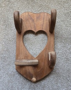 Vtg Wall Mount Baseball/Softball Wood Display Rack for Bat, Ball, Mitt & Hat⚾️🥎