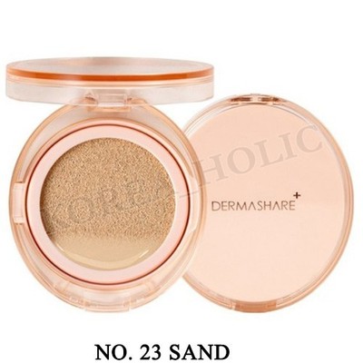DERMASHARE Vegan Long-Lasting Air Fixing Cover Cushion 14g #23 Sand K-Beauty