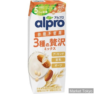 Danone Alpro Triple Plant Milk Mix No Added Sugar 250ml
