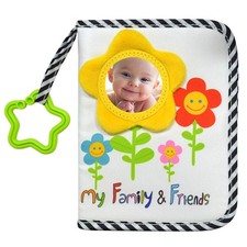 My Family And Friends Baby Photo Album With Sunflower Baby-safe mirror Holds ...