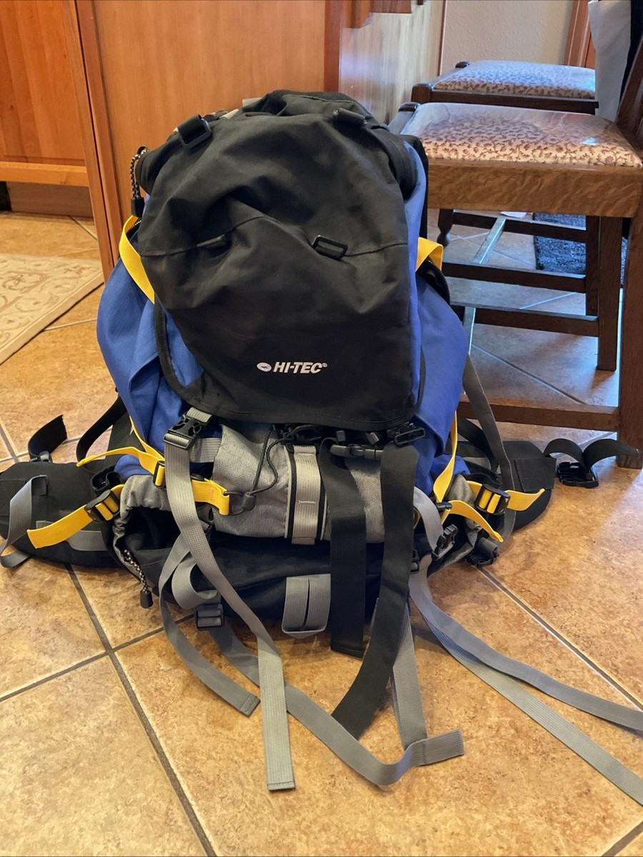 Hi-Tec Nova 55 +10L Hiking Backpack- Light Wear, Great Condition, Adjusable  Fram | eBay
