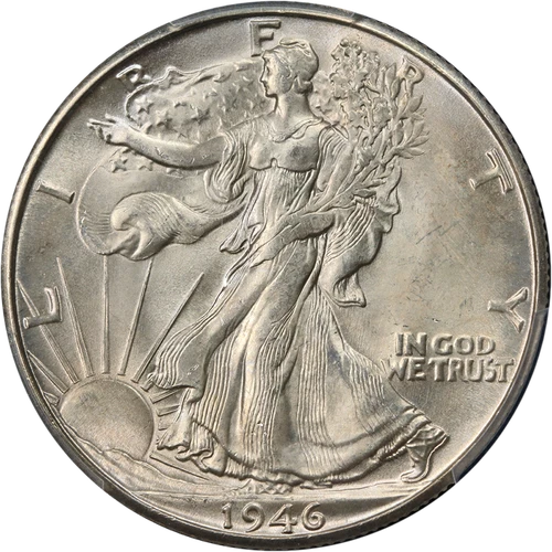 1946-D Walking Liberty Half PCGS MS66 Superb Eye Appeal Strong Strike