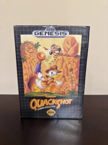 QuackShot Starring Donald Duck Sega Genesis 1991 Complete In Box CIB Disney VTG