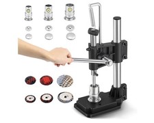 Fabric Button Maker, Cloth Cover Button Press with 3 Molds 18 22 28Mm , Fabric C