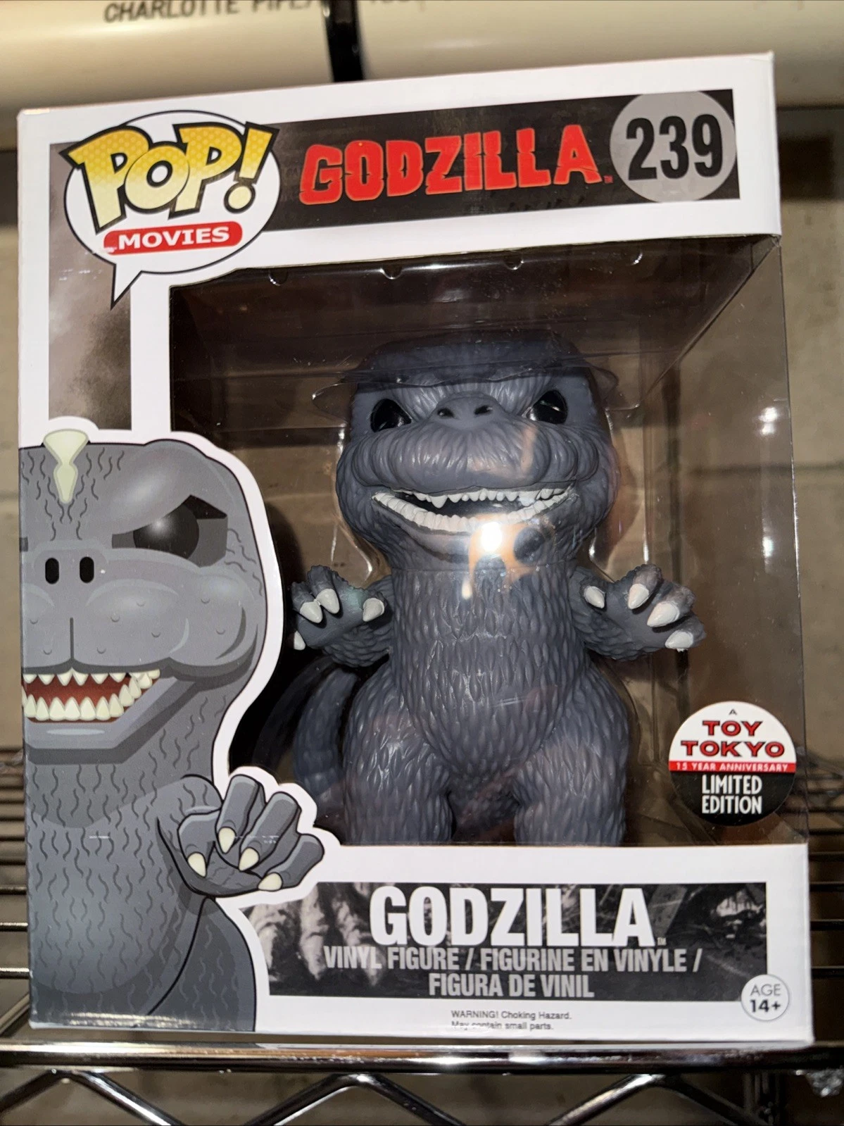 Funko Pop: Movies Godzilla #239 Toy Tokyo Limited Edition 15th Anniversary NOS
