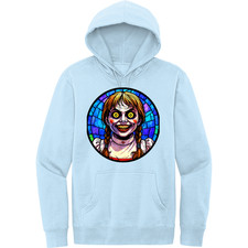 NEW Art Society STAINED GLASS ANNABELLE ICE BLUE Hoodie SM-4XLARGE MADE IN USA