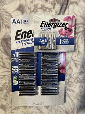 Energizer Ultimate Lithium 26 AA Single Use Batteries 18 And 8 Pack