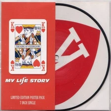 My Life Story King of Kissingdom 7" vinyl UK Parlophone 1997 7" pic disc with