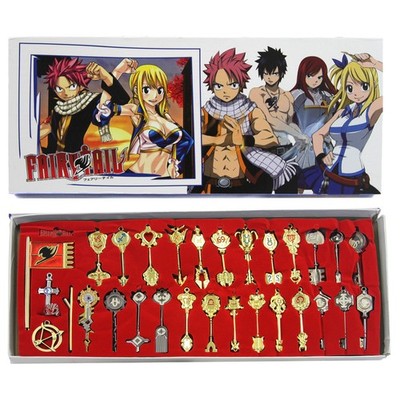New Celestial Spirit Gate Key Set FAIRY TAIL 35 Pcs. Keychain Feari Teiru
