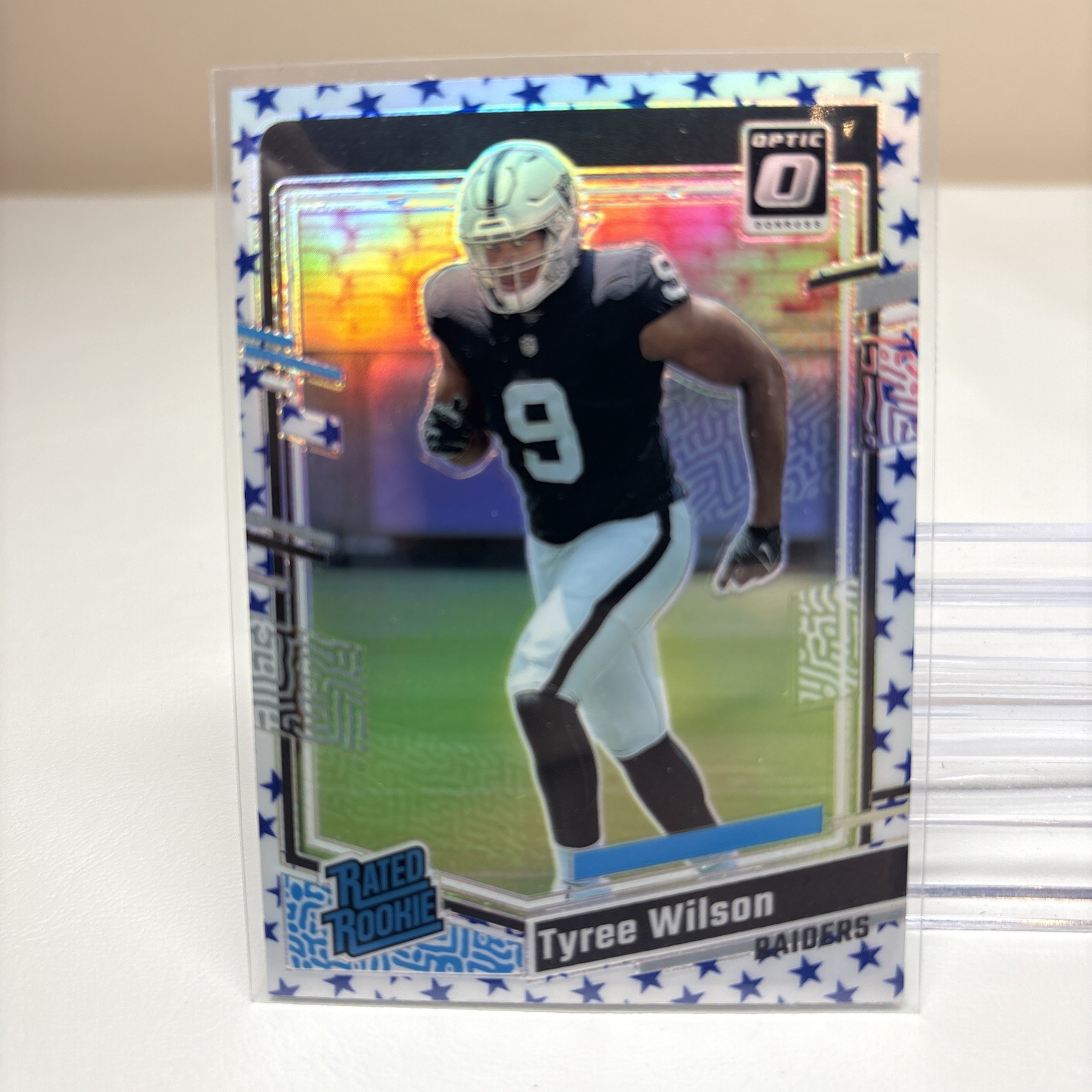 Tyree Wilson 2023 Donruss Optic Star Emoji Prizm RC Raiders 262