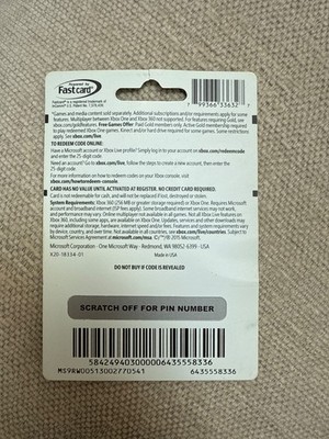 Scratched Xbox Gift Card Xbox Gift Cards Video Games Floresville