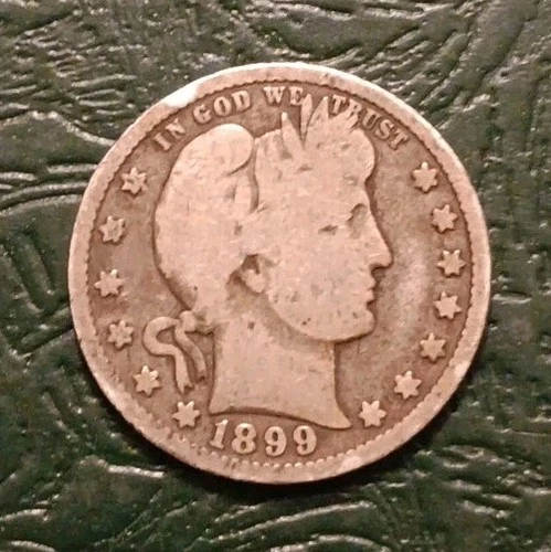1899 Barber Quarter 90% Silver (A)