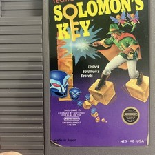 Tecmo Solomon's Key Nintendo NES Game Cartridge NTSC-U/C (US/Canada)