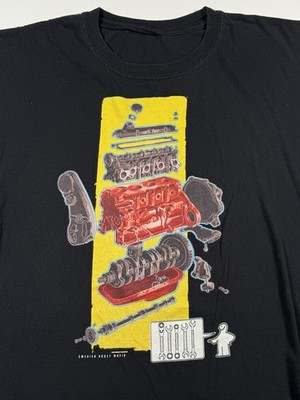 Swedish Boost Mafia T-Shirt Men s Large Black Short Sleeve Graphic Tee Racing