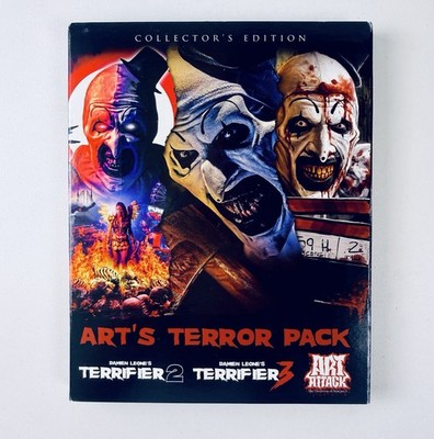 Art s Terror Pack Collector s Edition Blu-ray Terrifier 2 3 Art Attack
