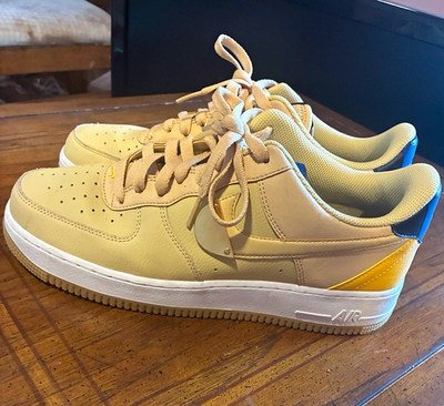 Nike NBA x Air Force 1 '07 LV8 Sesame University Gold Men s CT2298-200