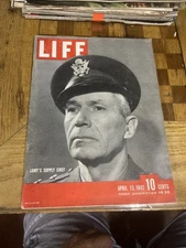 1942 APRIL 13 LIFE MAGAZINE - ARMY'S SUPPLY CHIEF COVER - GREAT ADS