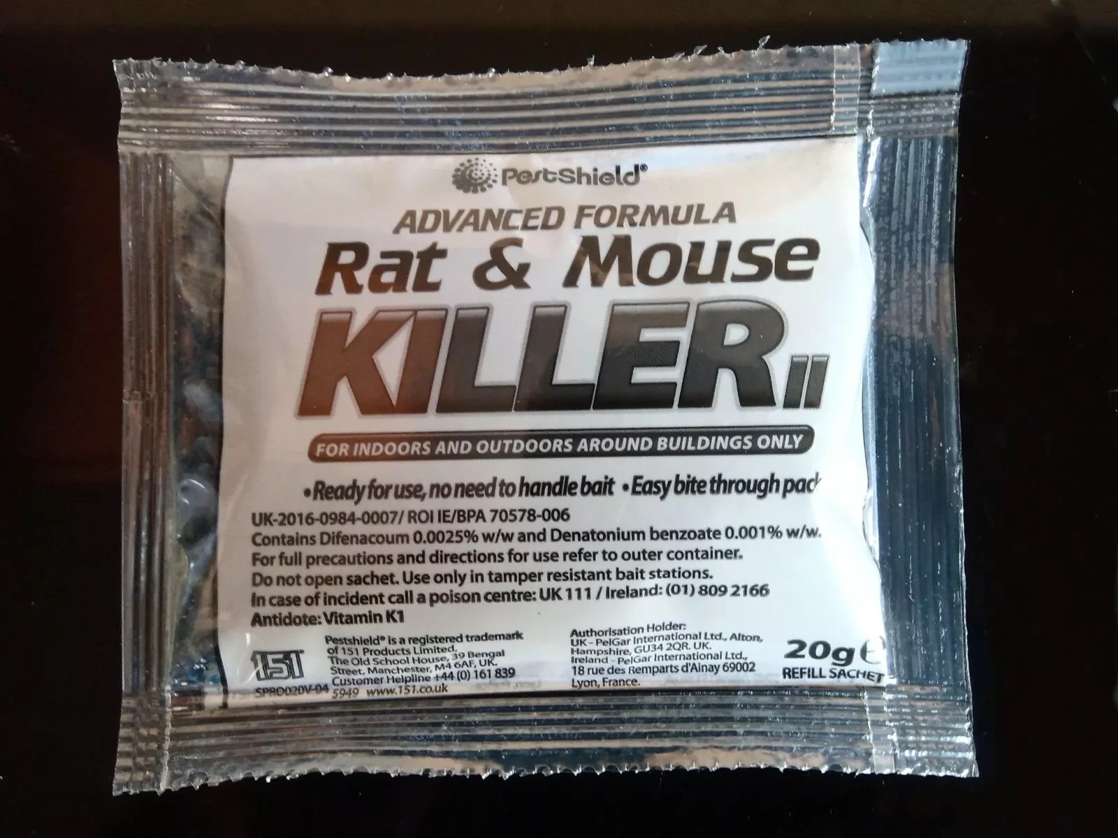 Rodent Poison Bait Killer - Strong Strength - Control Rodents, Rats, Mice