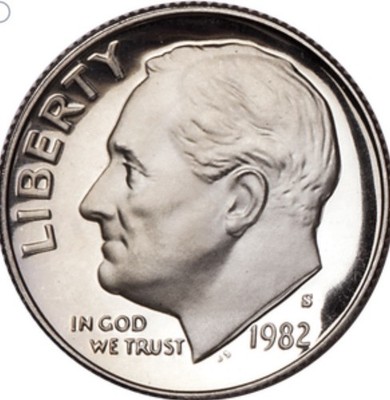 1982-S Roosevelt Dime Gem  Proof  US Coin |  FAST SHIPPING